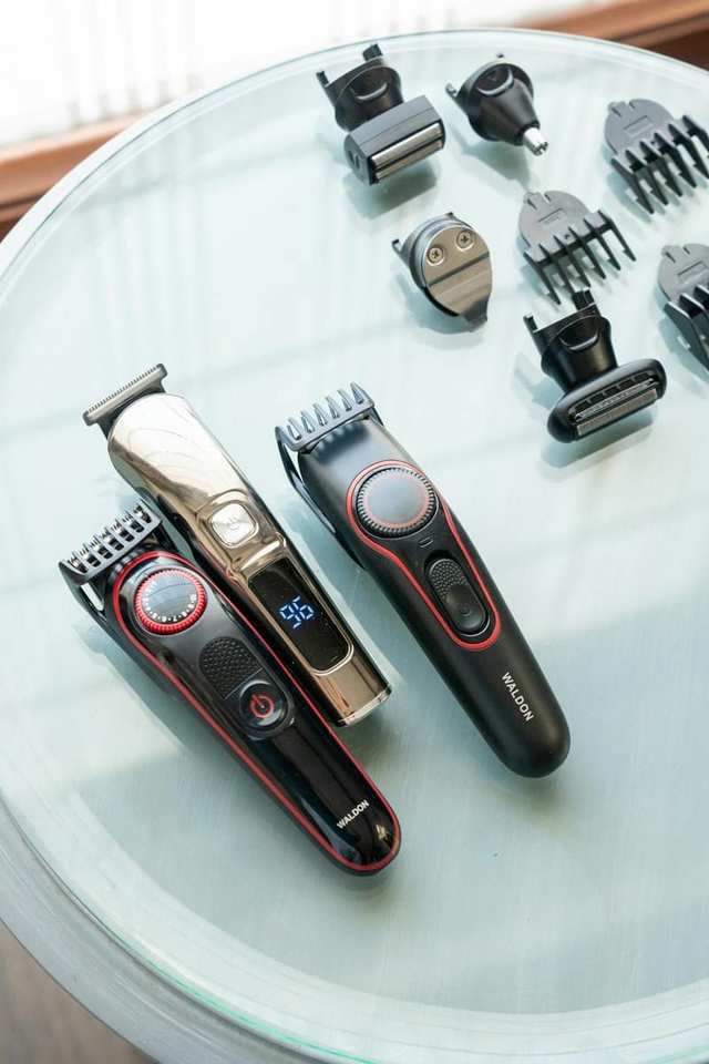 Pet grooming equipment on a table