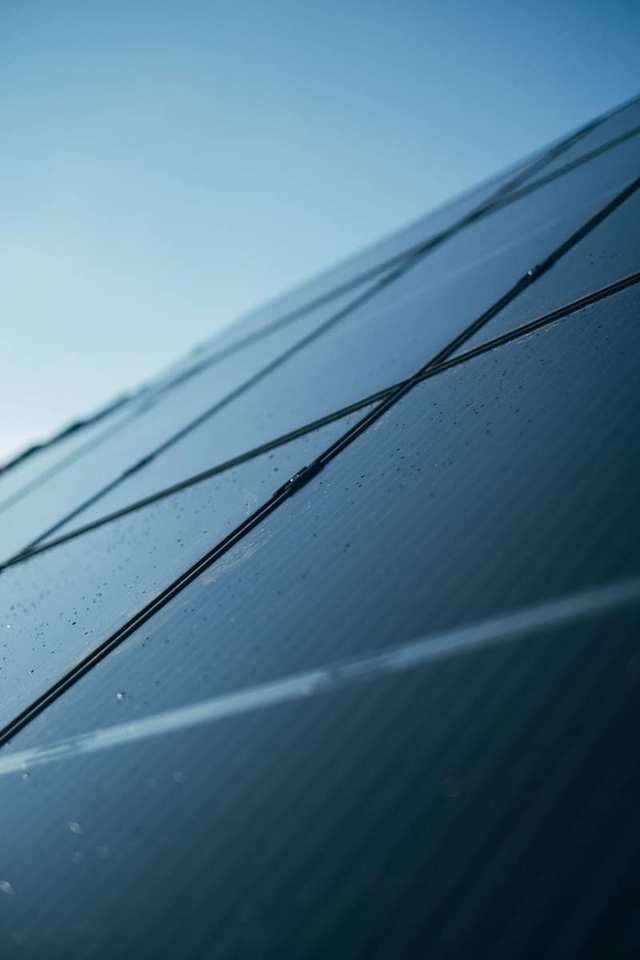 Close-up of a solar panel