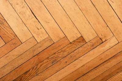Herringbone wood floor
